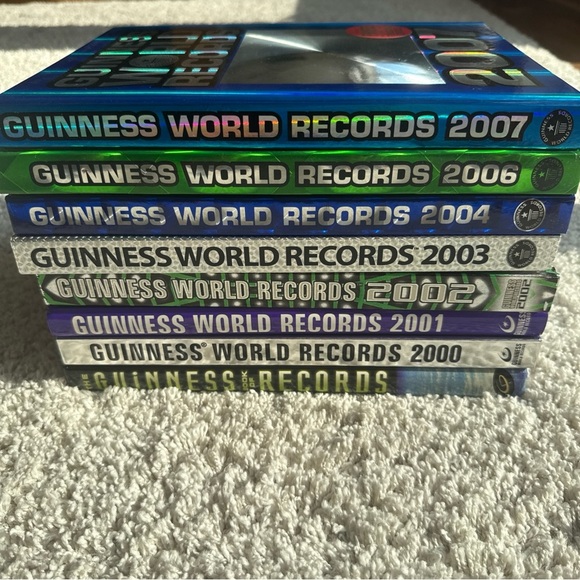 Guinness Other - Guinness World Records Lot 1999-2004, 2006,2007